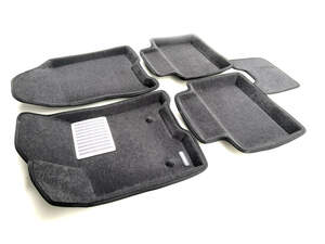 Коврики в салон текстильные Euromat 3D Lux LADA Vesta (2015-) серые C1