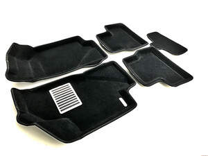 Коврики в салон текстильные Euromat 3D lux Lada Kalina (2004-), черные (5 шт.)