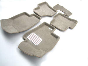 Коврики в салон текстильные Euromat 3D lux VOLKSWAGEN Passat B7 (2011-2014), бежевые (5 шт.)