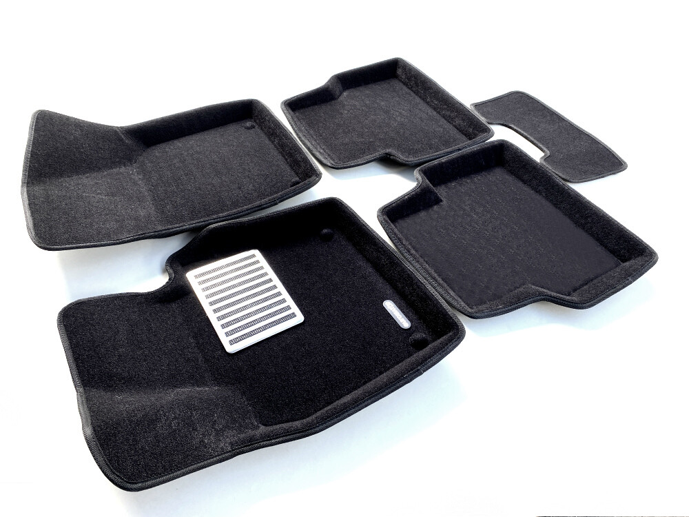 Коврики в салон текстильные Euromat 3D lux VOLKSWAGEN Tiguan 1 (2008-2016), черные (5 шт.) Коврики в салон текстильные Euromat 3D lux VOLKSWAGEN Tiguan 1 (2008-2016), черные (5 шт.)