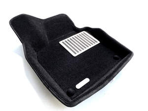 Коврики в салон текстильные Euromat 3D lux VOLKSWAGEN Tiguan 1 (2008-2016), черные (5 шт.)