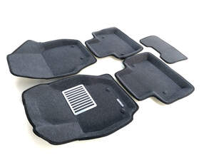 Коврики в салон текстильные Euromat 3D Lux VOLVO XC 70 (2007-2016) /S 80 (2006-2016) серые