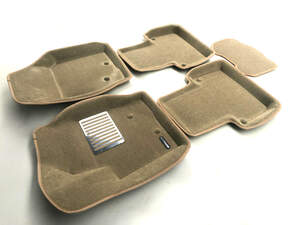 Коврики в салон текстильные Euromat 3D lux VOLVO XC 90 (2002-2014), бежевые (5 шт.)