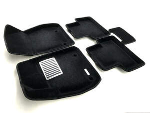 Коврики в салон текстильные Euromat 3D lux OPEL Zafira C (2012-2018), черные (5 шт.)