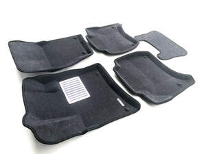 Коврики в салон текстильные Euromat 3D Lux POR. Cayenne (2010-2017) /VW Touareg (2010-2017) серые