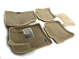 Коврики в салон текстильные Euromat 3D lux PORSCHE Cayenne (2010-2018), бежевые (5 шт.)