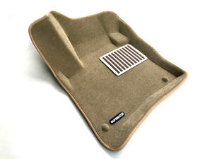 Коврики в салон текстильные Euromat 3D lux PORSCHE Cayenne (2010-2018), бежевые (5 шт.)