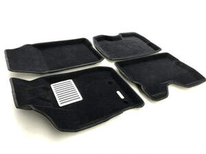 Коврики в салон текстильные Euromat 3D lux RENAULT KAPTUR/Captur (2016-2018), черные (5 шт.)