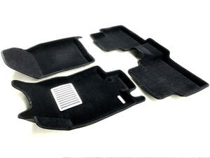 Коврики в салон текстильные Euromat 3D lux RENAULT Koleos (2017-н.в.), черные (3 шт.)