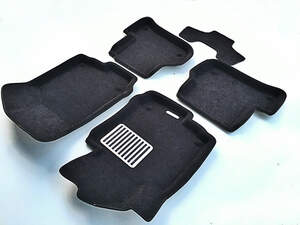 Коврики в салон текстильные Euromat 3D lux Volkswagen Scirocco (2009-2018), черные (5 шт.)