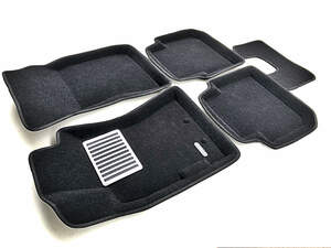 Коврики в салон текстильные Euromat 3D lux SUBARU Forester (2008-2012), черные (5 шт.)