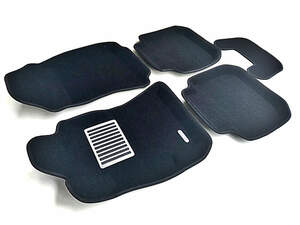 Коврики в салон текстильные Euromat 3D lux SUBARU Outback IV (2010-2015), черные (5 шт.)