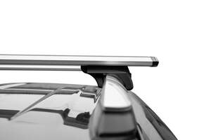 Багажник на рейлинги LUX ЭЛЕГАНТ с дугами 1,3м аэро-трэвэл (82мм) BMW X3 (E83) внедорожник 2003-2010
