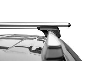 Багажник на рейлинги LUX ЭЛЕГАНТ с дугами 1,2м аэро-классик (53мм) CHEVROLET Captiva внедорожник 2006-н.в.