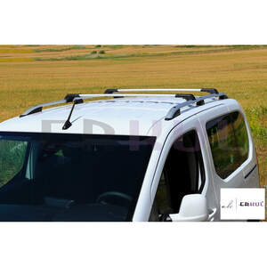 Багажные поперечины SKYBAR V1 (Скайбар)на рейлинги MITSUBISHI PAJERO 4 2006-н.в. с замком, серебристые