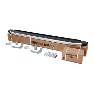 Пороги-подножки DOLUNAY для HYUNDAI SANTAFE II 2006-2012 (алюминий+пластик) от ERKUL
