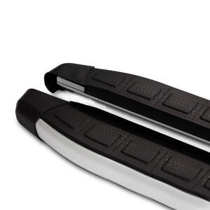 Пороги-подножки DOLUNAY для NISSAN PATHFINDER 2005-2014 (алюминий+пластик) от ERKUL