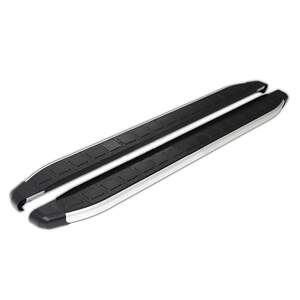 Пороги-подножки ALMOND BLACK для MERCEDES VITO W639, W447 Short/Middle 2010-н.в. (алюминий+пластик) от ERKUL