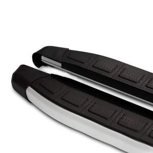 Пороги-подножки «Bosphorus Black» для MERCEDES VITO W639, W447 Short/Middle 2010-н.в. (алюминий+пластик) от ERKUL