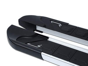 Пороги-подножки REDLINE для KIA SPORTAGE III 2010-2015 (алюминий+пластик) от ERKUL