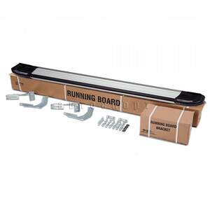 Пороги-подножки RAINBOW для MERCEDES ML 163 1997-2006 (алюминий+пластик) от ERKUL