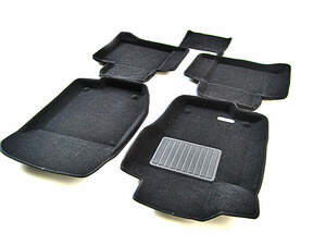 Коврики в салон текстильные Euromat 3D Business MERCEDES ML-class W164 (2006-2012), черные (5 шт.)