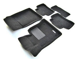 Коврики в салон текстильные Euromat 3D Business MERCEDES С-class W204 (2008-2014), черные (5 шт.)