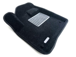 Коврики в салон текстильные Euromat 3D Business AUDI Q7 (2005-2014), черные (5 шт.)