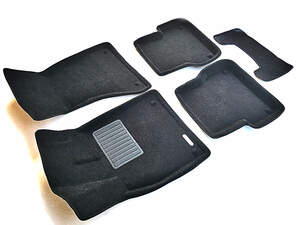 Коврики в салон текстильные Euromat 3D Business AUDI A6 (2011-2017), черные (5 шт.)