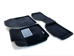 Коврики в салон текстильные Euromat 3D Business HYUNDAI Elantra (2016-2017), черные (3 шт.)