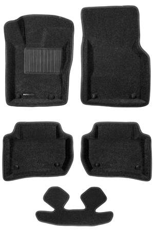 Коврики в салон текстильные Euromat 3D Business LAND ROVER Range Rover Velar (2017-н.в.) , черные (5 шт.)