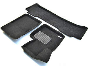 Коврики в салон текстильные Euromat 3D business LAND ROVER Range Rover (2002-2012), черные (3 шт.)