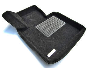 Коврики в салон текстильные Euromat 3D business LAND ROVER Range Rover (2002-2012), черные (3 шт.)