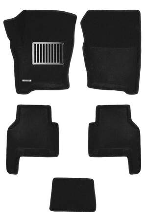 Коврики в салон текстильные Euromat 3D lux LAND ROVER Range Rover Sport (2005-2010), черные (5 шт.)