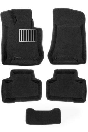 Коврики в салон текстильные Euromat 3D lux MERCEDES GLC-class, ,X253 2015-2023 X253 2016-н.в. (черные, 5 шт.)