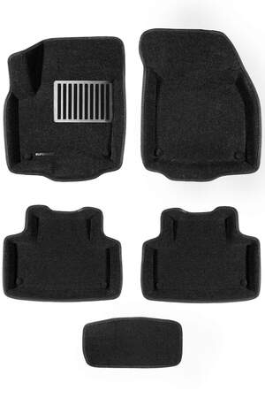 Коврики в салон текстильные Euromat 3D lux LAND ROVER Range Rover Evogue (2011-2017), черные (5 шт.)