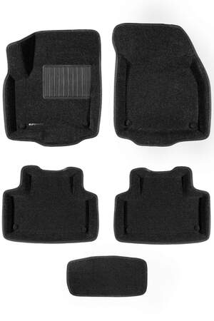 Коврики в салон текстильные Euromat 3D business LAND ROVER Range Rover Evogue (2011-2017), черные (5 шт.)