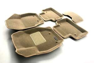 Коврики в салон текстильные Euromat 3D Business VOLVO XC 90 (2015-н.в.), бежевые (5 шт.)