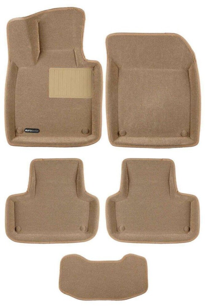 Коврики в салон текстильные Euromat 3D lux VOLVO S 60 (2018-), бежевые (5 шт.) Коврики в салон текстильные Euromat 3D lux VOLVO S 60 (2018-), бежевые (5 шт.)