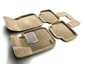 Коврики в салон текстильные Euromat 3D lux PORSCHE Cayenne (2002-2009), бежевые (5 шт.)