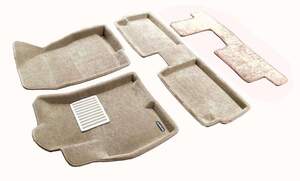 Коврики салона текст. 3D euro-std CHERY Tiggo 8 PRO (2021-) (EM3D) (3 Ряд) (БЕЖ) C5