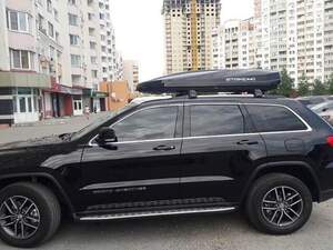 Багажник (a) TURTLE AIR 3 на штатные места JEEP GRAND CHEROKEE(WK2) 2010-н.в. черный