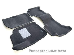 Коврики в салон текстильные Euromat 3D Business MERCEDES W167 (GLE-Class) (2019-) серые C4