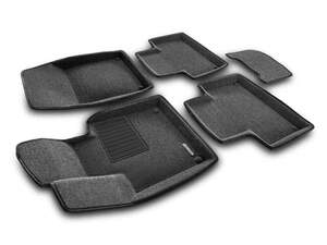 Коврики в салон текстильные Euromat 3D Business VOLVO XC 90 (2015-)   серые