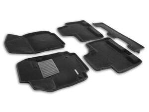 Коврики салона текстильные Euromat 3D lux GEELY Okavango (2024-) (3-ряд)  C5