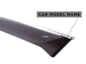 Дефлекторы окон накладные CHEVROLET CRUZE (2011-) универсал «КОБРА Тюнинг» хром.молдинг