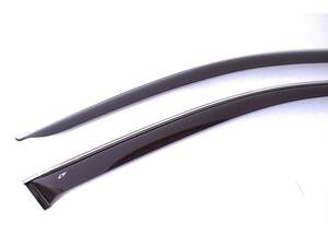 Дефлекторы окон накладные HYUNDAI GRAND SANTA FE (2013-2018) «КОБРА Тюнинг» хром.молдинг