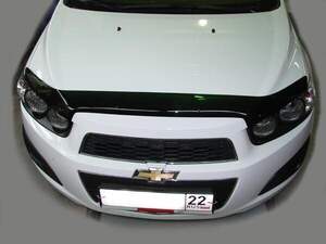 Дефлектор для капота (отбойник) CHEVROLET AVEO I (2008-2011) хэтчбек, седан 