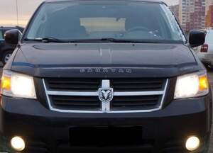 Дефлектор для капота (отбойник) DODGE CARAVAN IV (2001-2007) «VIP-TUNING»