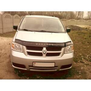 Дефлектор для капота (отбойник) DODGE CARAVAN V  (2007-2010) «VIP-TUNING»